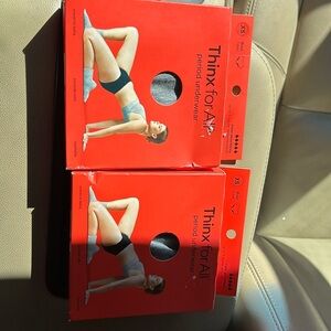 2 Thinx for all Period Underwear super absorbent washable odor & leak control